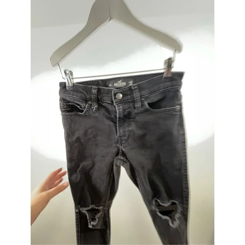 Hollister Black Skinny Advanced Stretch Jeans Size  26X30